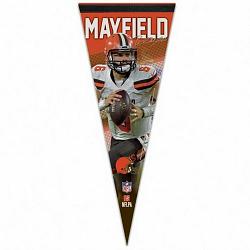 Cleveland Browns Pennant 12x30 Premium Style Baker Mayfield Design