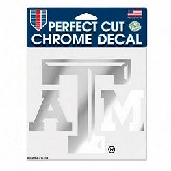 Texas A&M Aggies Decal 6x6 Perfect Cut Chrome