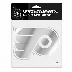 Philadelphia Flyers Decal 6x6 Perfect Cut Chrome