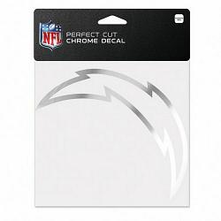 Los Angeles Chargers Decal 6x6 Perfect Cut Chrome