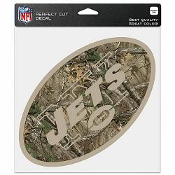 New York Jets Decal 8x8 Perfect Cut Camo