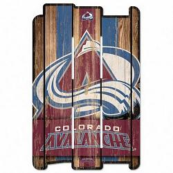 Wincraft Colorado Avalanche Sign 11x17 Wood Fence Style -