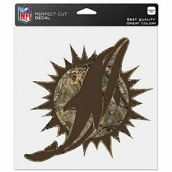 Wincraft Miami Dolphins Decal 8x8 Perfect Cut Camo -