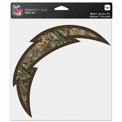 Wincraft Los Angeles Chargers Decal 8x8 Perfect Cut Camo -