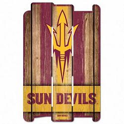 Arizona State Sun Devils Sign 11x17 Wood Fence Style