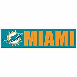 Miami Dolphins Decal Bumper Sticker