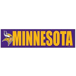 Minnesota Vikings Decal Bumper Sticker