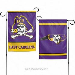 East Carolina Pirates Flag 12x18 Garden Style 2 Sided