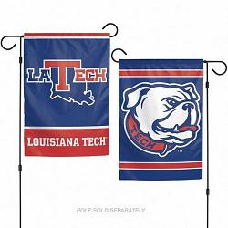 Louisiana Tech Bulldogs Flag 12x18 Garden Style 2 Sided