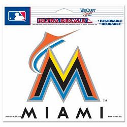 Miami Marlins Decal 5x6 Ultra Color