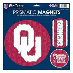 Oklahoma Sooners Magnets 11x11 Prismatic Sheet