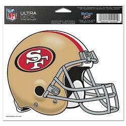 San Francisco 49ers Decal 5x6 Ultra Color