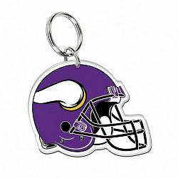 Minnesota Vikings Key Ring Acrylic Carded Premium Helmet Design