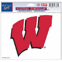 Wisconsin Badgers Decal 5x6 Ultra Color