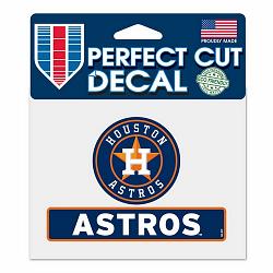 Houston Astros Decal 4.5x5.75 Perfect Cut Color