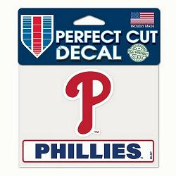 Philadelphia Phillies Decal 4.5x5.75 Perfect Cut Color