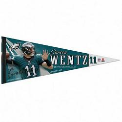 Philadelphia Eagles Pennant 12x30 Premium Style Carson Wentz Design