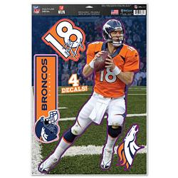 Denver Broncos Decal 11x17 Multi Use Peyton Manning Design CO