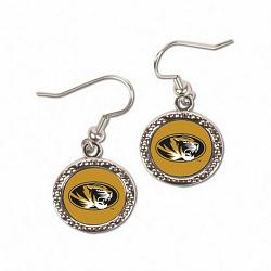 Missouri Tigers Earrings Round Style