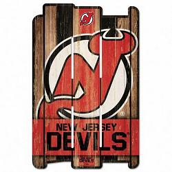 New Jersey Devils Sign 11x17 Wood Fence Style