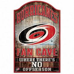 Carolina Hurricanes Sign 11x17 Wood Fan Cave Design