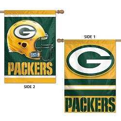 Green Bay Packers Banner 28x40 Vertical Premium 2 Sided