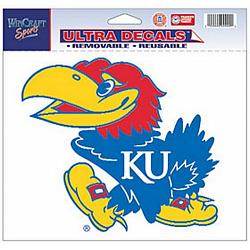 Kansas Jayhawks Decal 5x6 Ultra Color