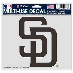 San Diego Padres Decal 5x6 Ultra Color