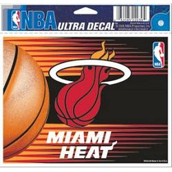 Miami Heat Decal 5x6 Ultra