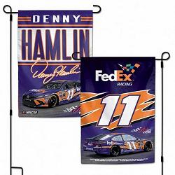 Nascar Denny Hamlin Flag 12x18 Garden Style 2 Sided