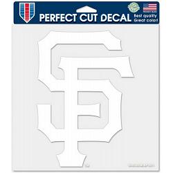 San Francisco Giants Decal 8x8 Die Cut White