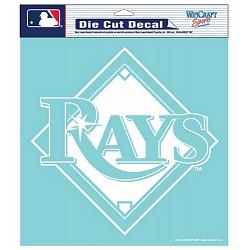 Tampa Bay Rays Decal 8x8 Die Cut White