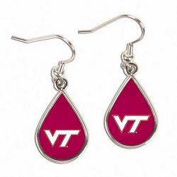 Virginia Tech Hokies Earrings Tear Drop Style