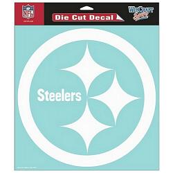 Pittsburgh Steelers Decal 8x8 Die Cut White