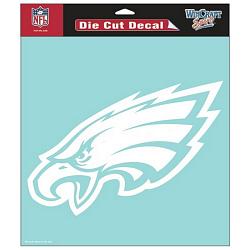 Philadelphia Eagles Decal 8x8 Die Cut White