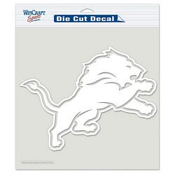 Detroit Lions Decal 8x8 Die Cut White
