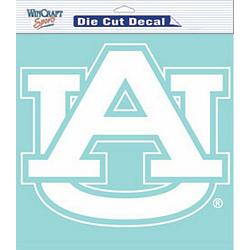 Auburn Tigers Decal 8x8 Die Cut White