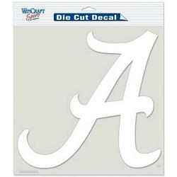 Alabama Crimson Tide Decal 8x8 Die Cut White