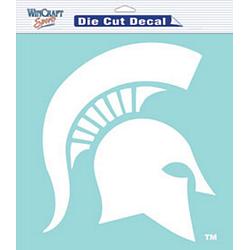 Michigan State Spartans Decal 8x8 Die Cut White