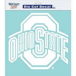 Ohio State Buckeyes Decal 8x8 Die Cut White