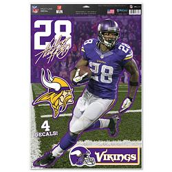 Minnesota Vikings Adrian Peterson Decal 11x17 Multi Use