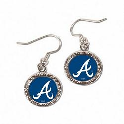 Atlanta Braves Earrings Round Design