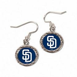 San Diego Padres Earrings Round Design