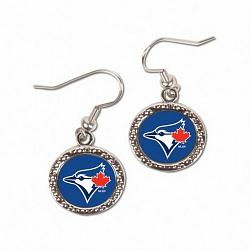 Toronto Blue Jays Earrings Round Design