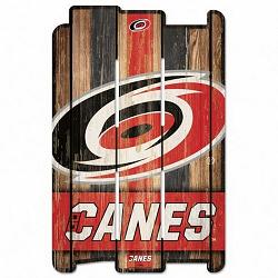 Carolina Hurricanes Sign 11x17 Wood Fence Style