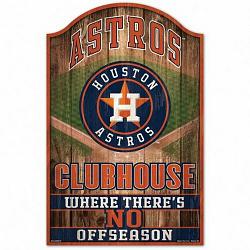 Houston Astros Sign 11x17 Wood Fan Cave Design