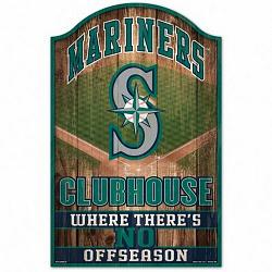 Seattle Mariners Sign 11x17 Wood Fan Cave Design