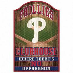 Philadelphia Phillies Sign 11x17 Wood Fan Cave Design