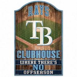 Tampa Bay Rays Sign 11x17 Wood Fan Cave Design