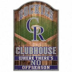 Colorado Rockies Sign 11x17 Wood Fan Cave Design